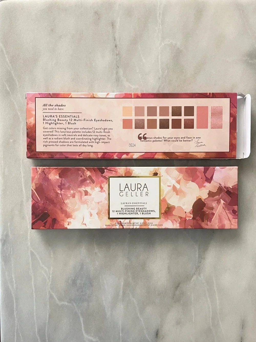 Laura Geller Blushing Beauty 12 Eyeshadows, 1 Highlighter & 1 Blush Palette